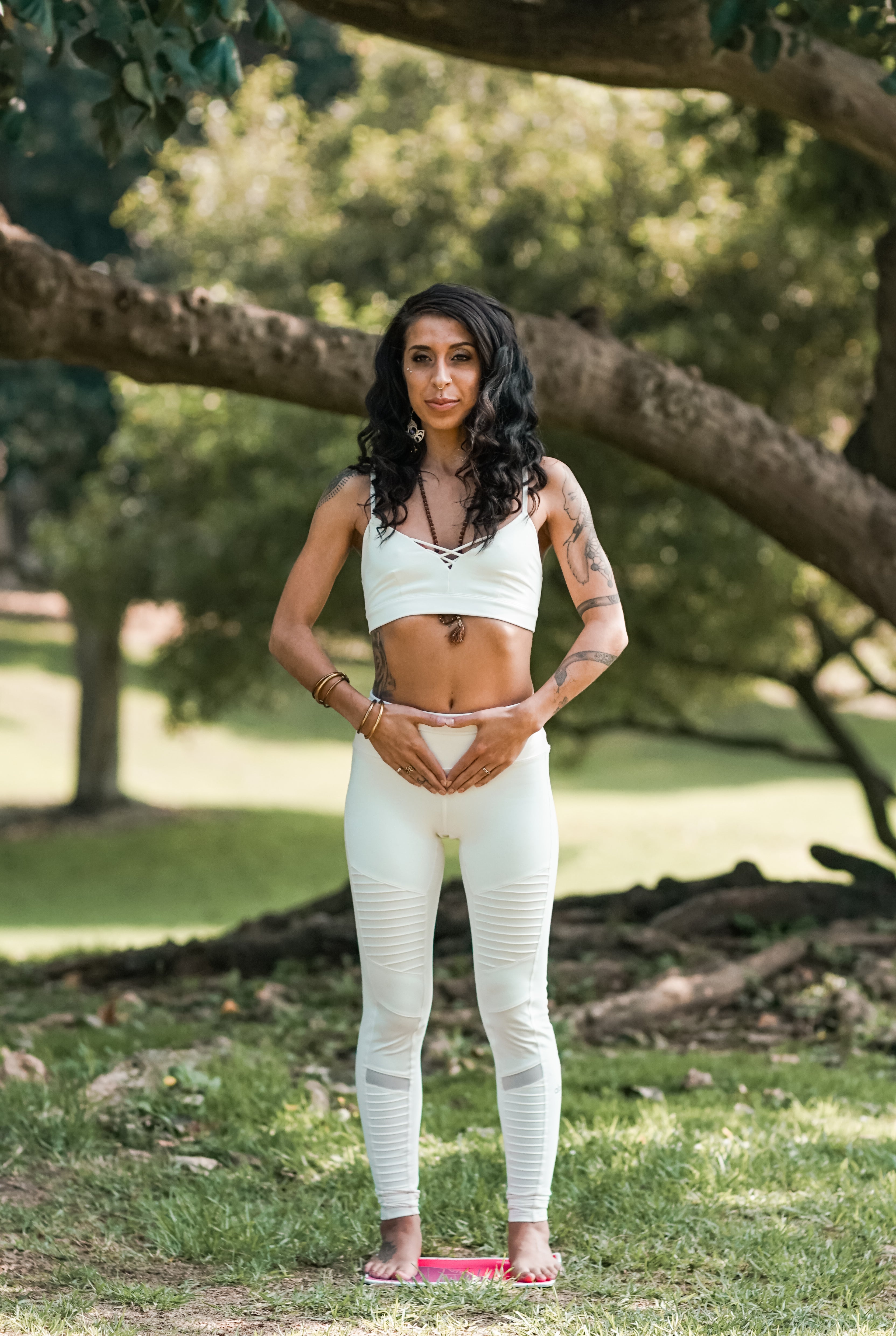 Pink Yoga Squares