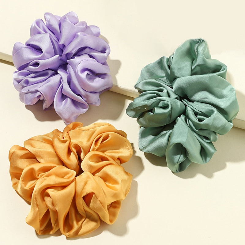Oversized Satin Scrunchies
