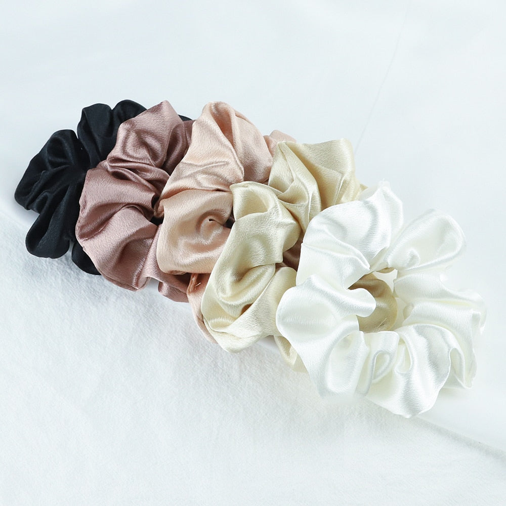 5-Set Silk Scrunchies