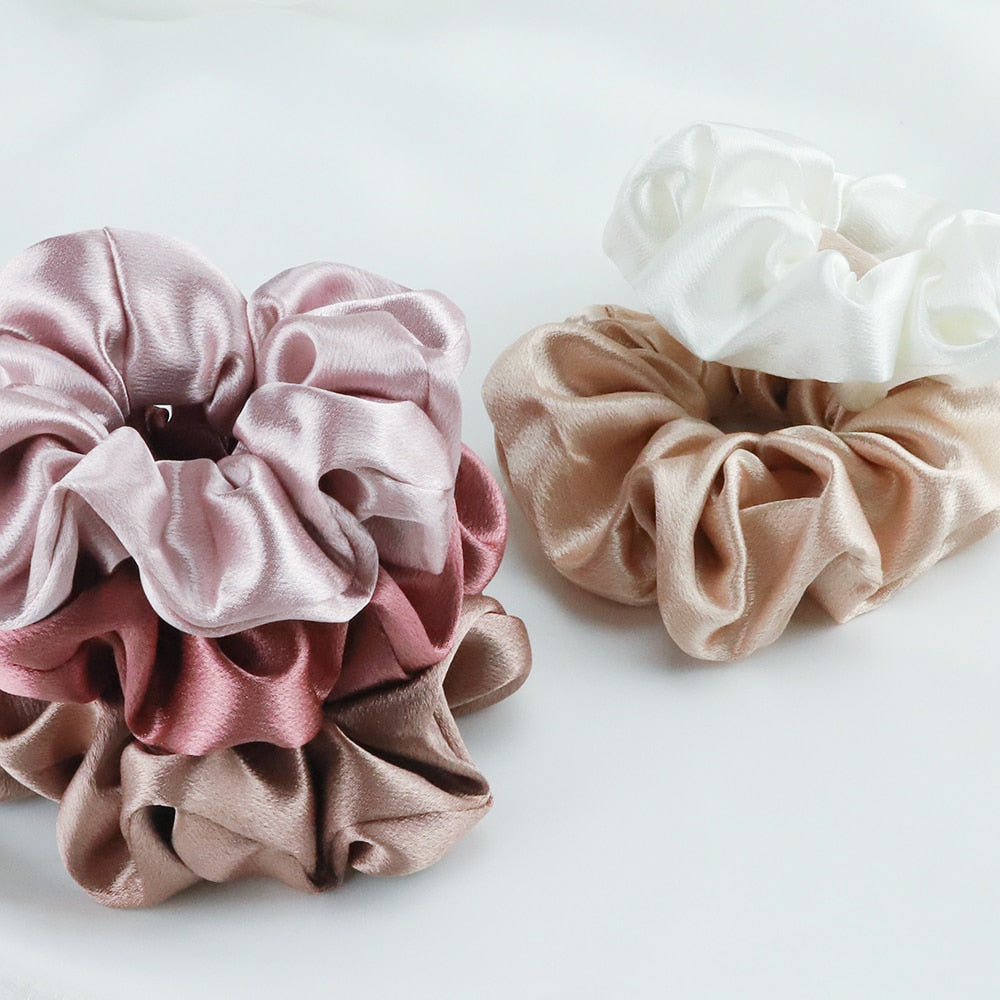 5-Set Silk Scrunchies