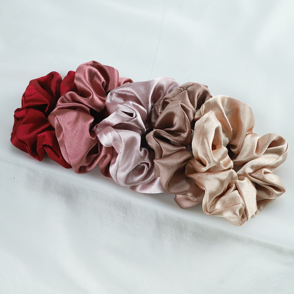 5-Set Silk Scrunchies