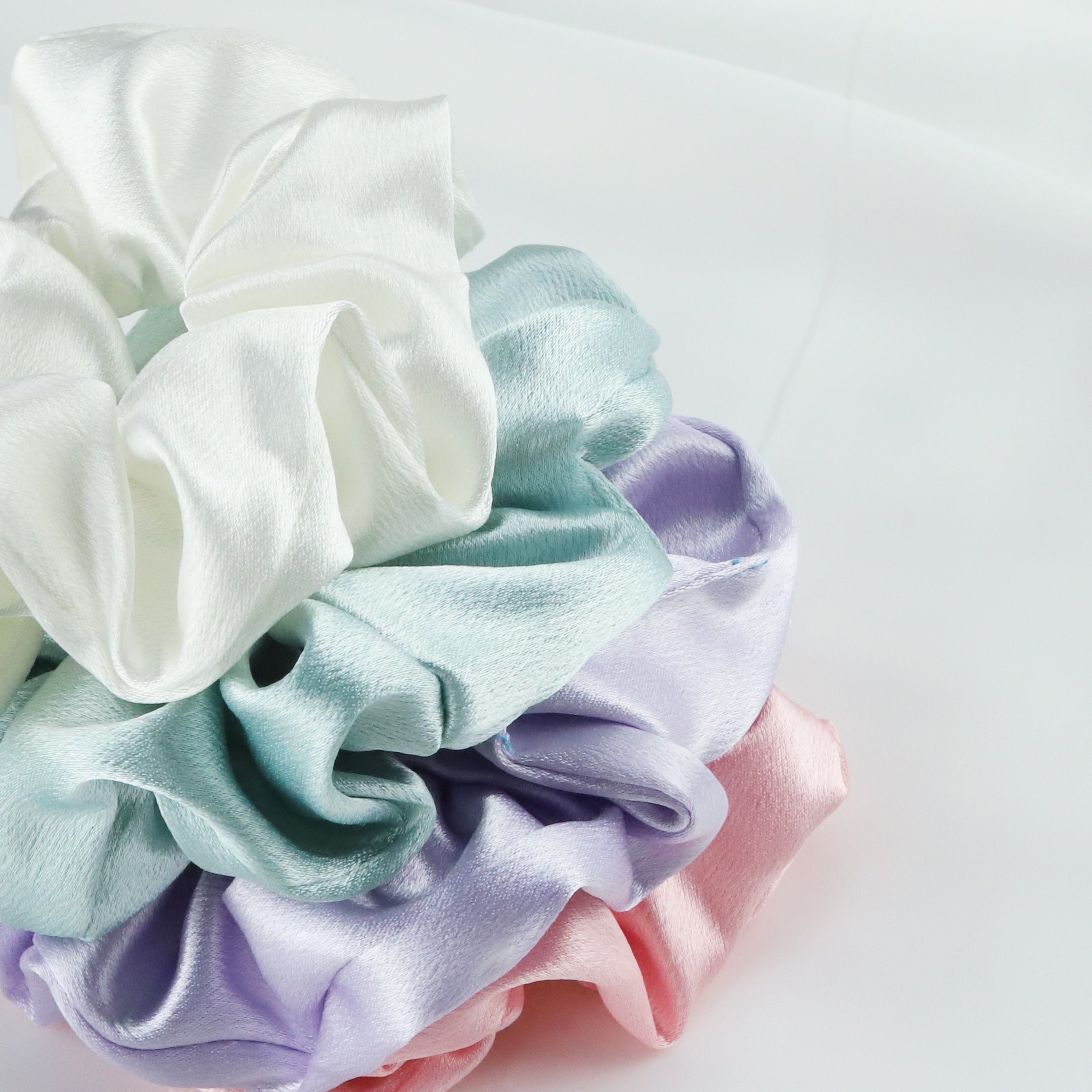 5-Set Silk Scrunchies