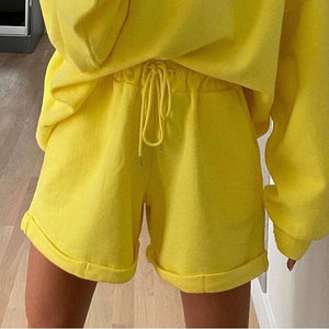 Cozy Sweatshirt & Shorts Set