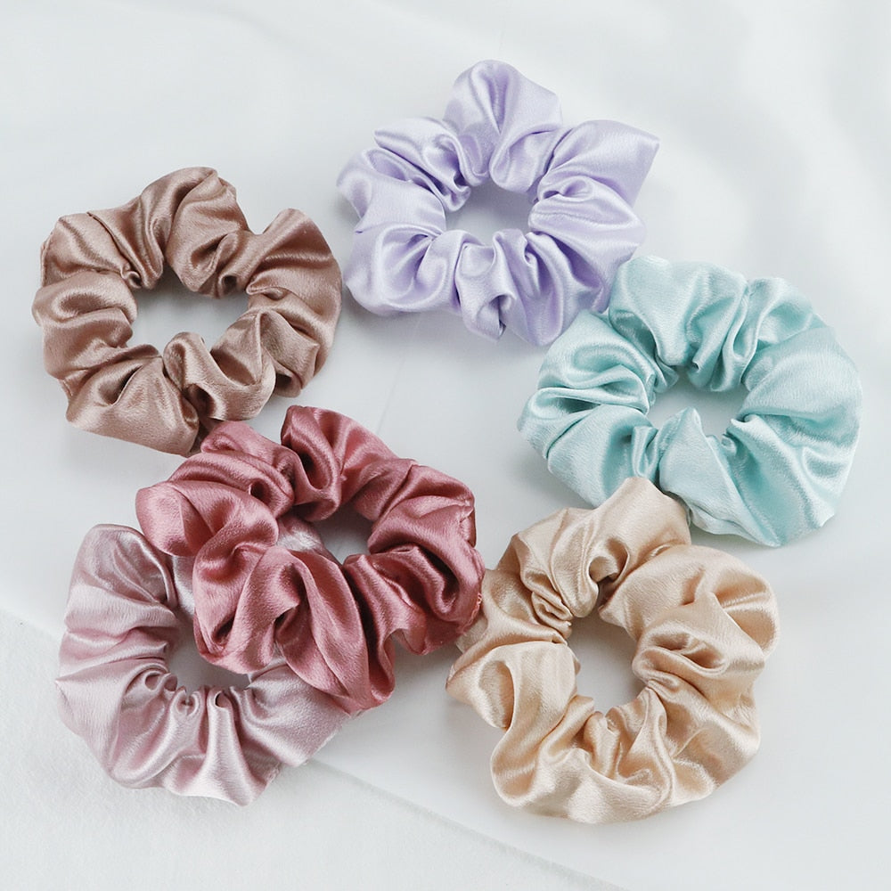 5-Set Silk Scrunchies
