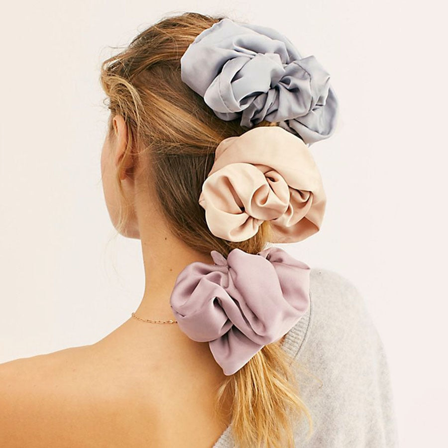 Oversized Satin Scrunchies