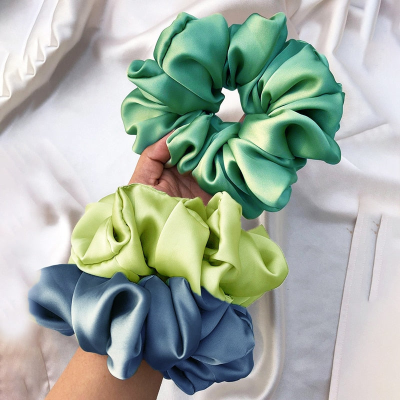 Oversized Satin Scrunchies