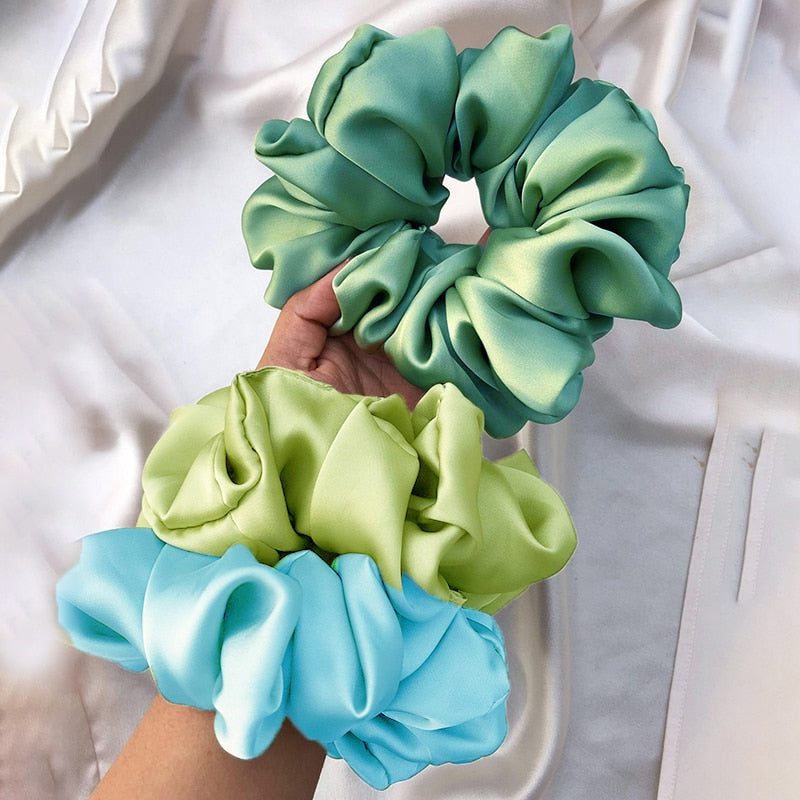 Oversized Satin Scrunchies