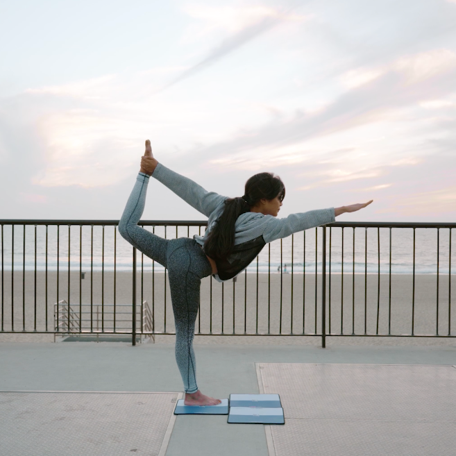 Blue Yoga Squares