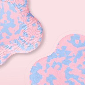 Pink & Blue Marbled Mini Squares