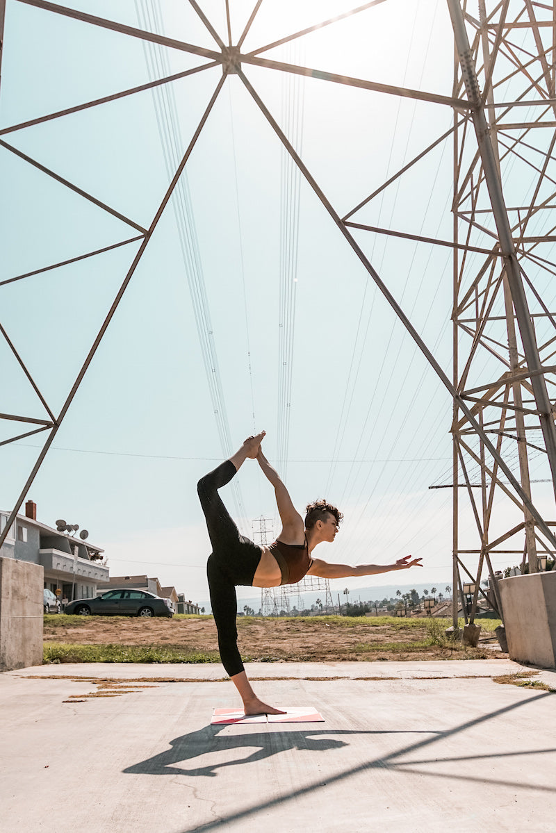 Pink Yoga Squares